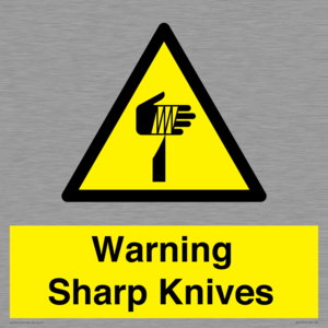 WV10559: Warning Sharp Knives