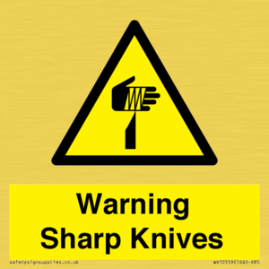 WV10559: Warning Sharp Knives