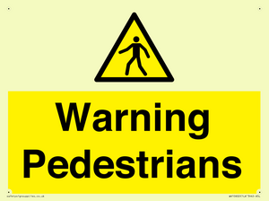WV10602: Warning Pedestrians