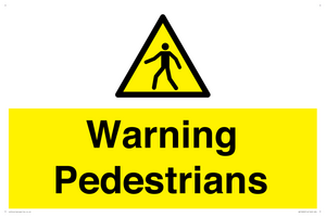 WV10602: Warning Pedestrians