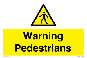 WV10602: Warning Pedestrians