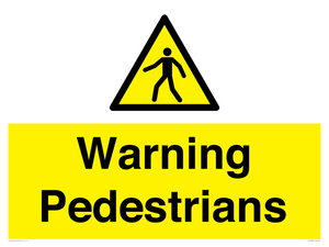 WV10602: Warning Pedestrians