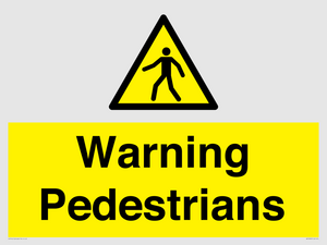 WV10602: Warning Pedestrians