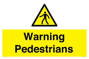 WV10602: Warning Pedestrians