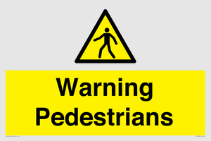 WV10602: Warning Pedestrians