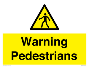 WV10602: Warning Pedestrians
