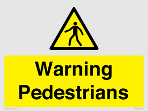 WV10602: Warning Pedestrians