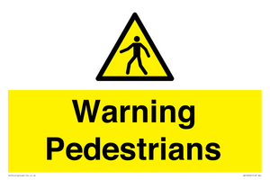 WV10602: Warning Pedestrians