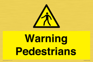 WV10602: Warning Pedestrians