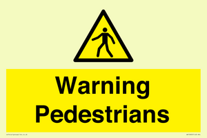 WV10602: Warning Pedestrians