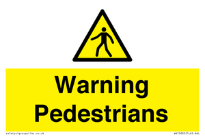 WV10602: Warning Pedestrians