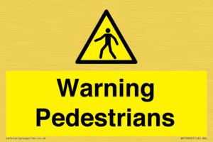 WV10602: Warning Pedestrians