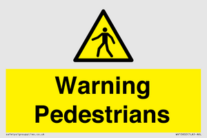 WV10602: Warning Pedestrians