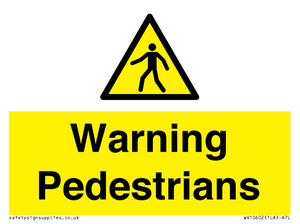 WV10602: Warning Pedestrians