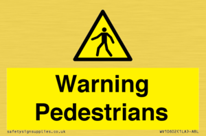 WV10602: Warning Pedestrians