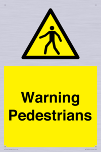 WV10602: Warning Pedestrians