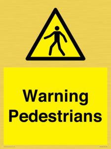WV10602: Warning Pedestrians