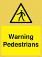 WV10602: Warning Pedestrians