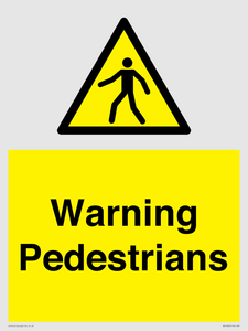 WV10602: Warning Pedestrians