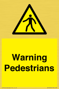 WV10602: Warning Pedestrians