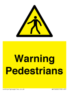 WV10602: Warning Pedestrians