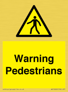 WV10602: Warning Pedestrians