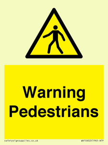WV10602: Warning Pedestrians