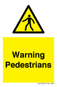 WV10602: Warning Pedestrians