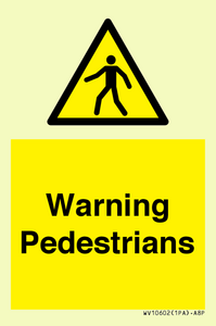 WV10602: Warning Pedestrians