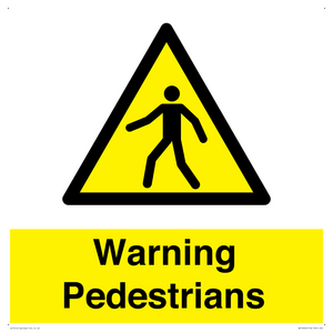 WV10602: Warning Pedestrians