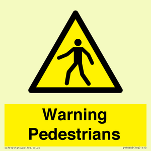 WV10602: Warning Pedestrians