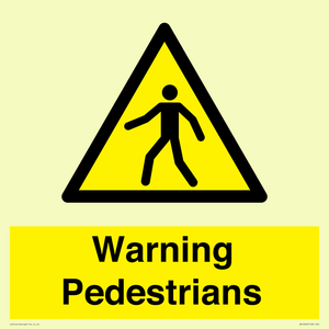 WV10602: Warning Pedestrians