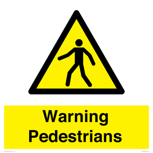 WV10602: Warning Pedestrians