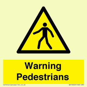 WV10602: Warning Pedestrians