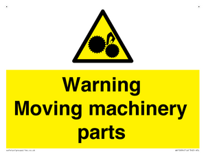 WV10694: Warning Moving machinery parts