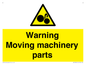 WV10694: Warning Moving machinery parts