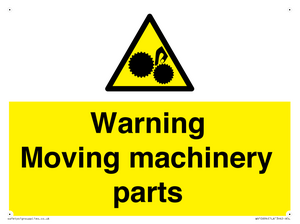WV10694: Warning Moving machinery parts
