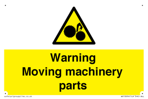 WV10694: Warning Moving machinery parts