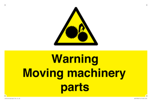 WV10694: Warning Moving machinery parts