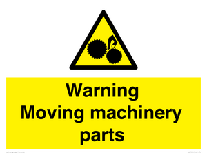 WV10694: Warning Moving machinery parts