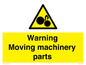 WV10694: Warning Moving machinery parts