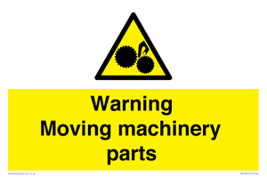 WV10694: Warning Moving machinery parts