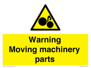 WV10694: Warning Moving machinery parts
