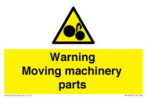 WV10694: Warning Moving machinery parts