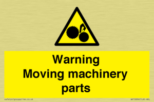 WV10694: Warning Moving machinery parts