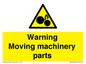 WV10694: Warning Moving machinery parts