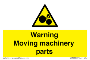 WV10694: Warning Moving machinery parts