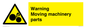 WV10694: Warning Moving machinery parts