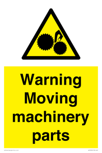 WV10694: Warning Moving machinery parts