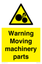WV10694: Warning Moving machinery parts